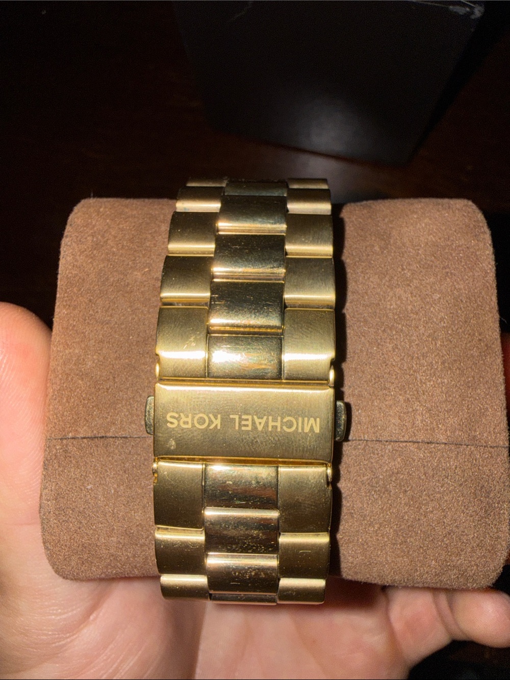 Michael Kors Gold Tone Stainless Steel Chronograph Watch - Picture 2 of 6